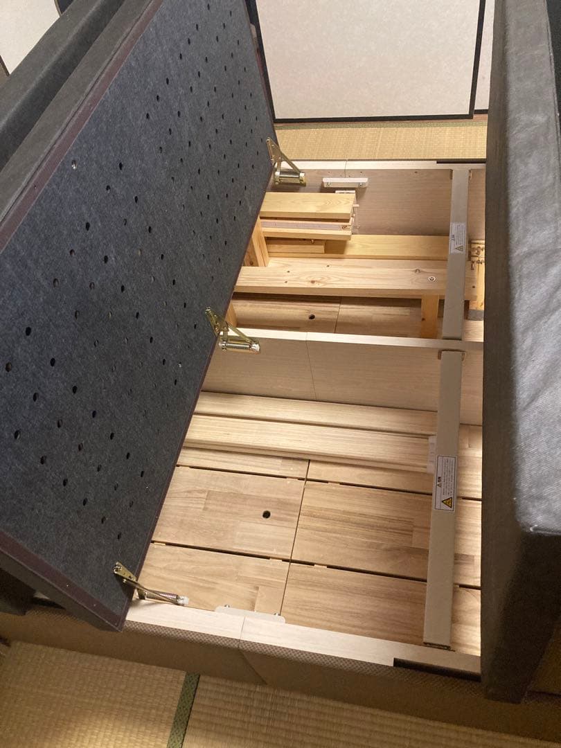 丸八真綿　マルハチ ダブル　収納　ベット 愛知県引き取り希望