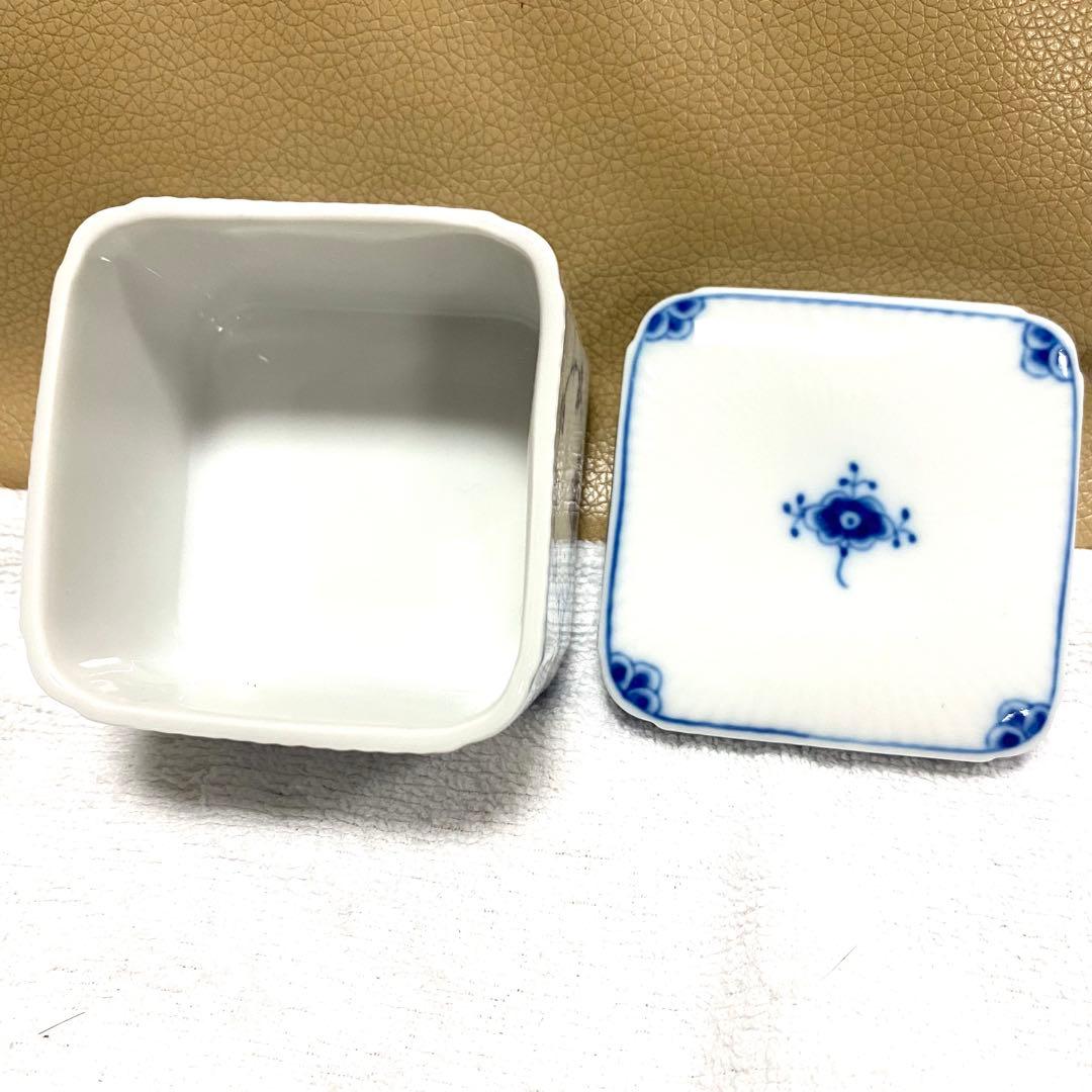 美品☆ロイヤルコペンハーゲン☆ボンボニエール☆ブルーフルーテッド