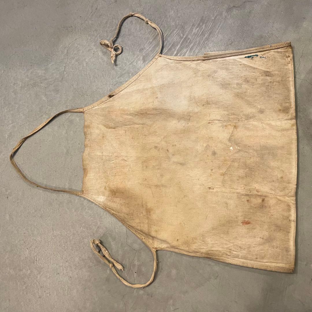 40s ニュースペーパー　ワークエプロン　ビンテージ　apron vintage