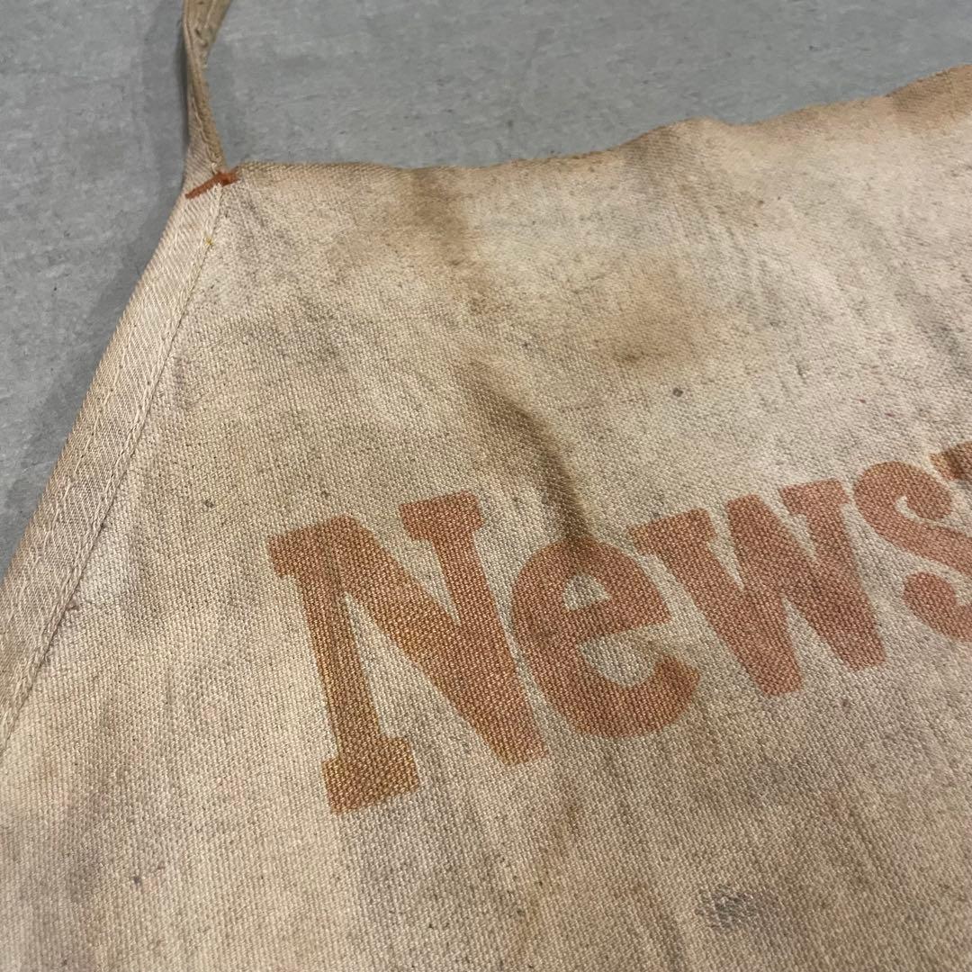 40s ニュースペーパー　ワークエプロン　ビンテージ　apron vintage