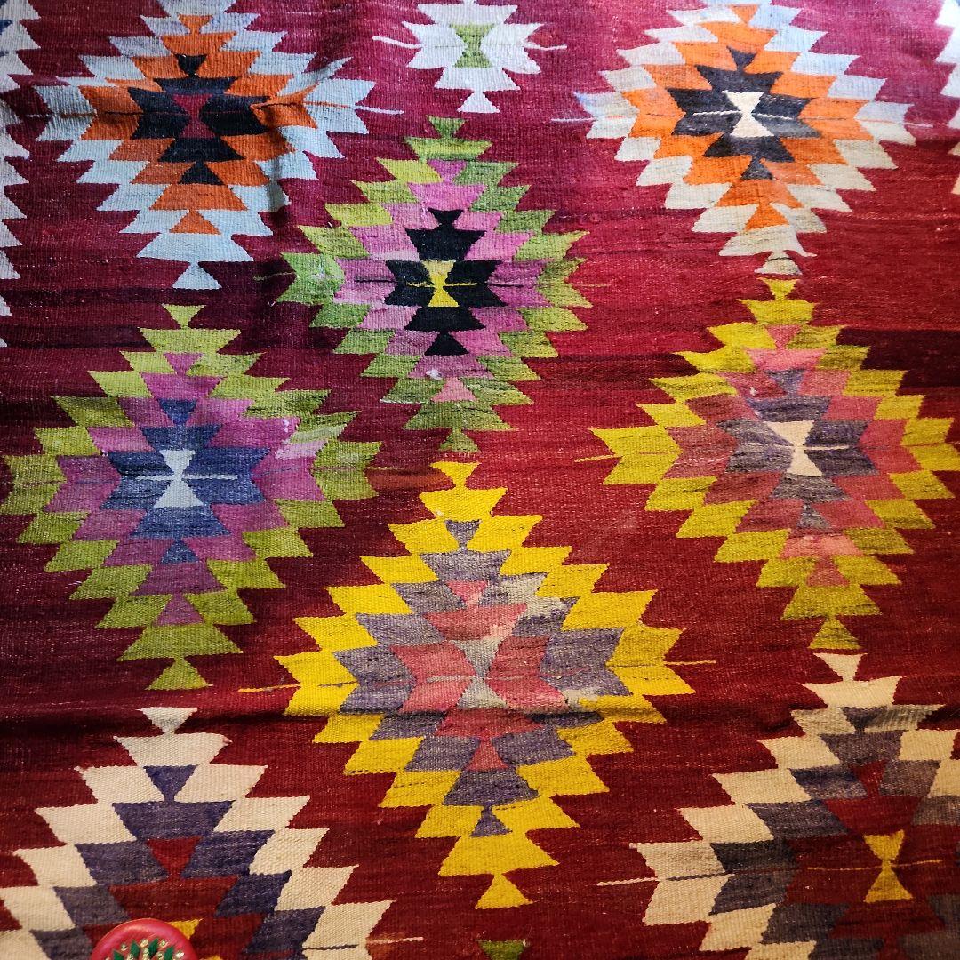 SALE♥️1950年代 トルコ手織り オールドキリム