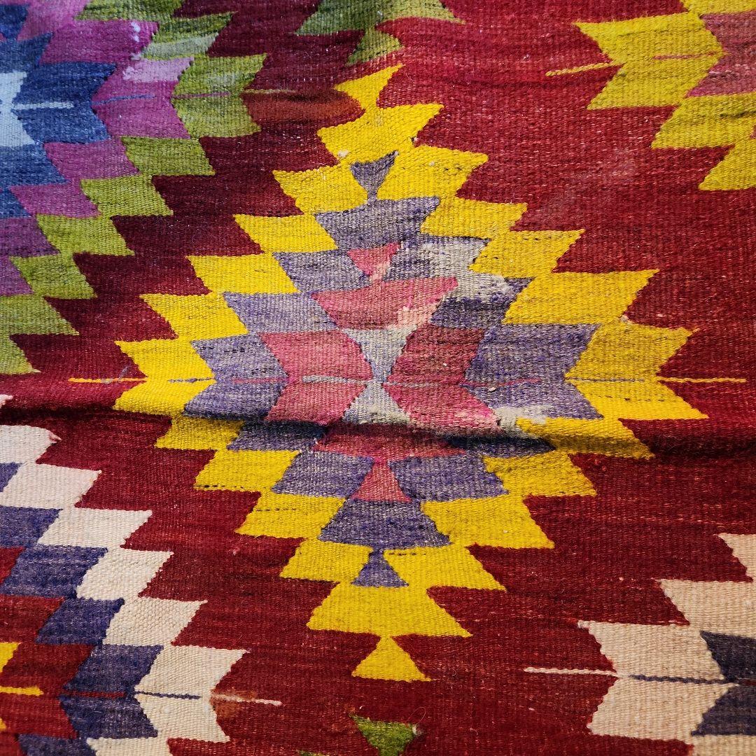 SALE♥️1950年代 トルコ手織り オールドキリム