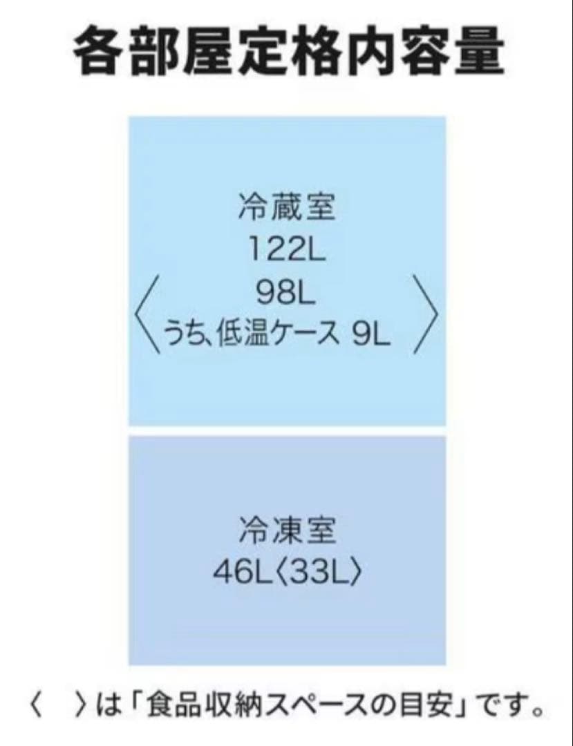2022年製 2ドア冷蔵庫 MR-P17H-H 右開き 168L