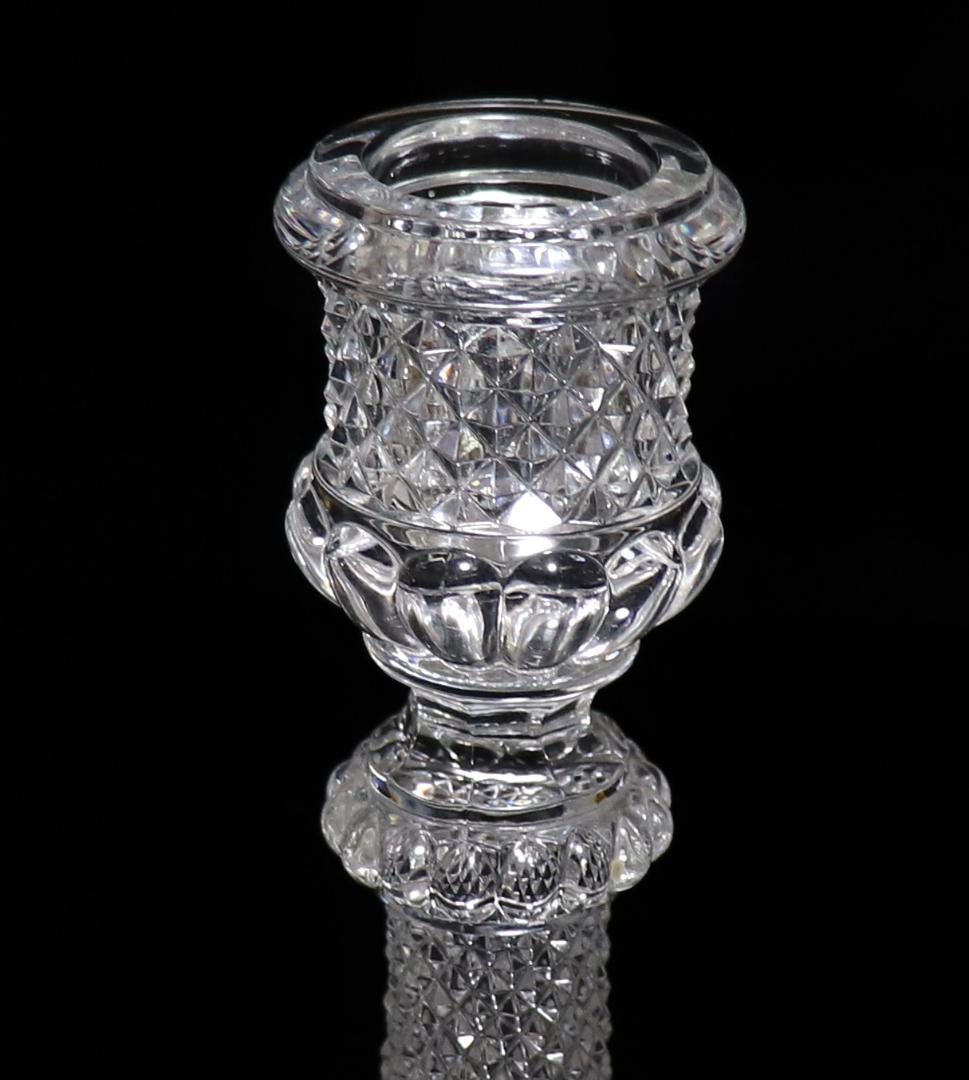 オールド・バカラ 珍品 キャンドルホルダー 19.8cm ディアマン ビゾー