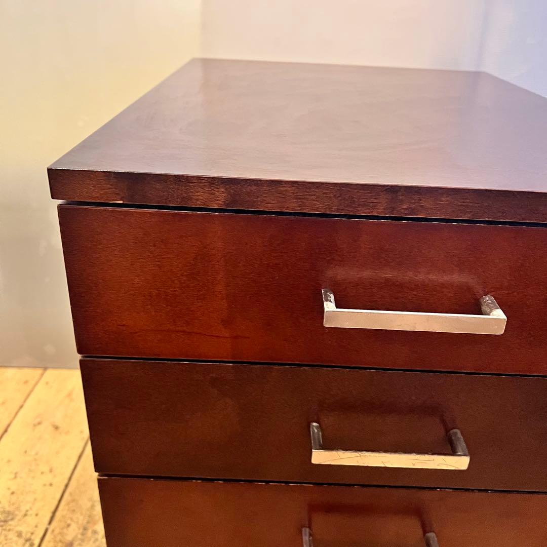 収納シェルフ（サイドワゴン）デスクワゴン　木製　キャスター付き