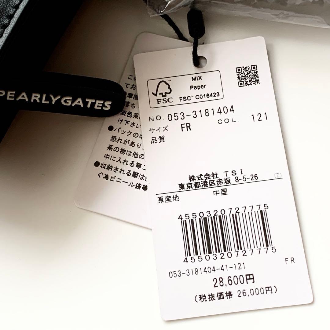 パーリーゲイツ PEARLY GATES カートバッグ フラワー ジオメトリック