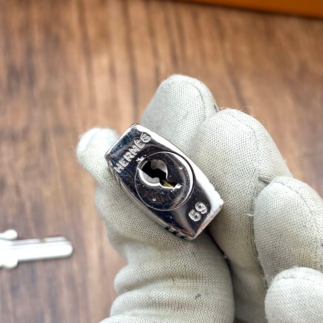 ⛄極美品⛄エルメス カデナ パドロック南京錠 鍵 no.59 シルバー#23