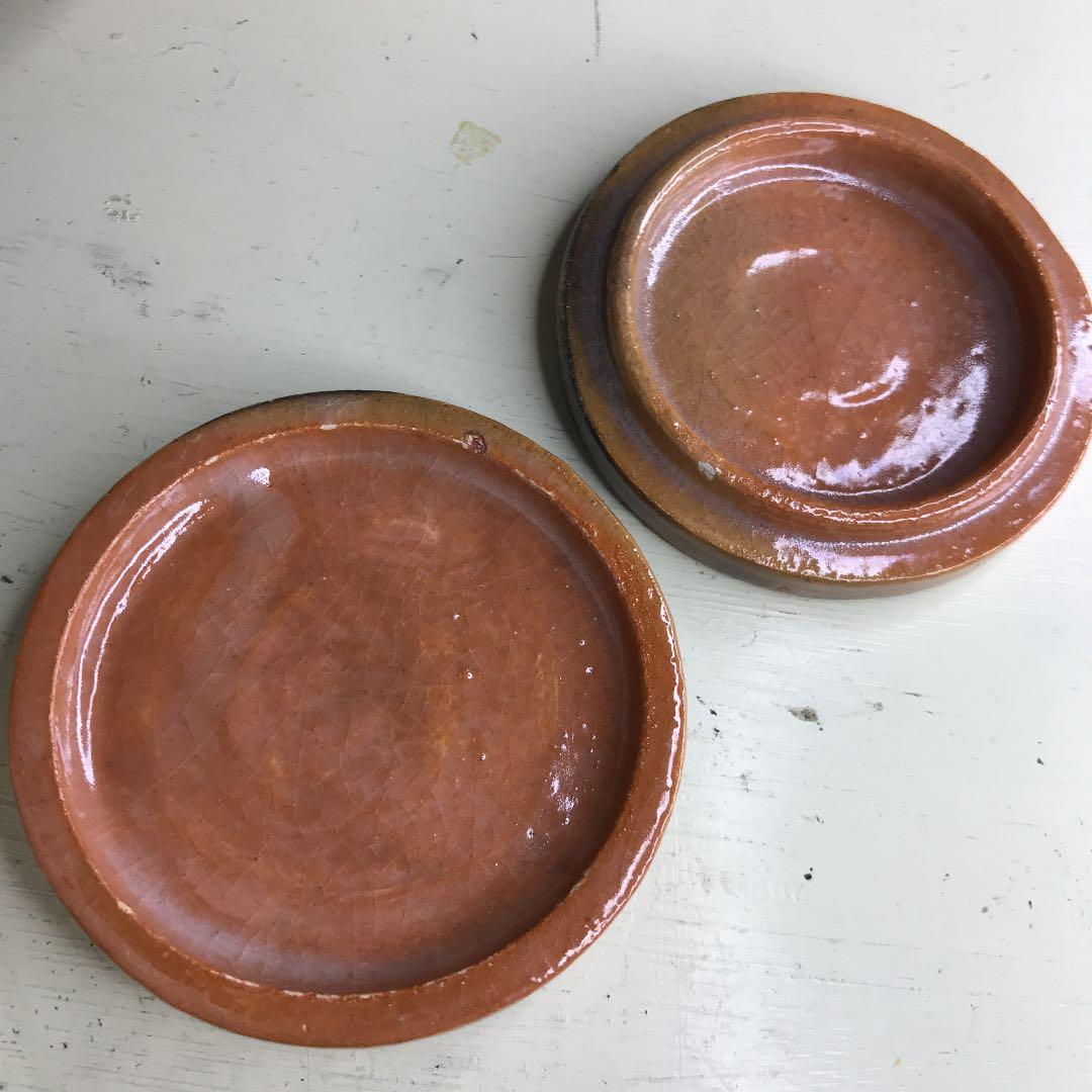 姿の良い香合　ビンテージ　茶道具　古美術作家物 赤楽古瓦形香合（保護箱）