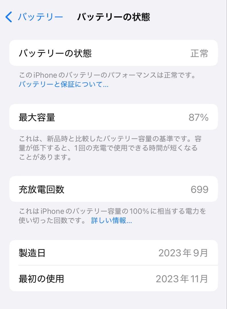 カナダ版 iPhone15 Pro 256GB ホワイトチタニウム 技適あり