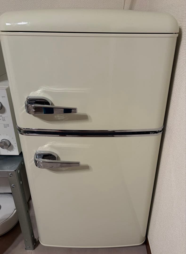 アイリスプラザ 81L ノンフロン 冷凍冷蔵庫PRR-082D-W ホワイト