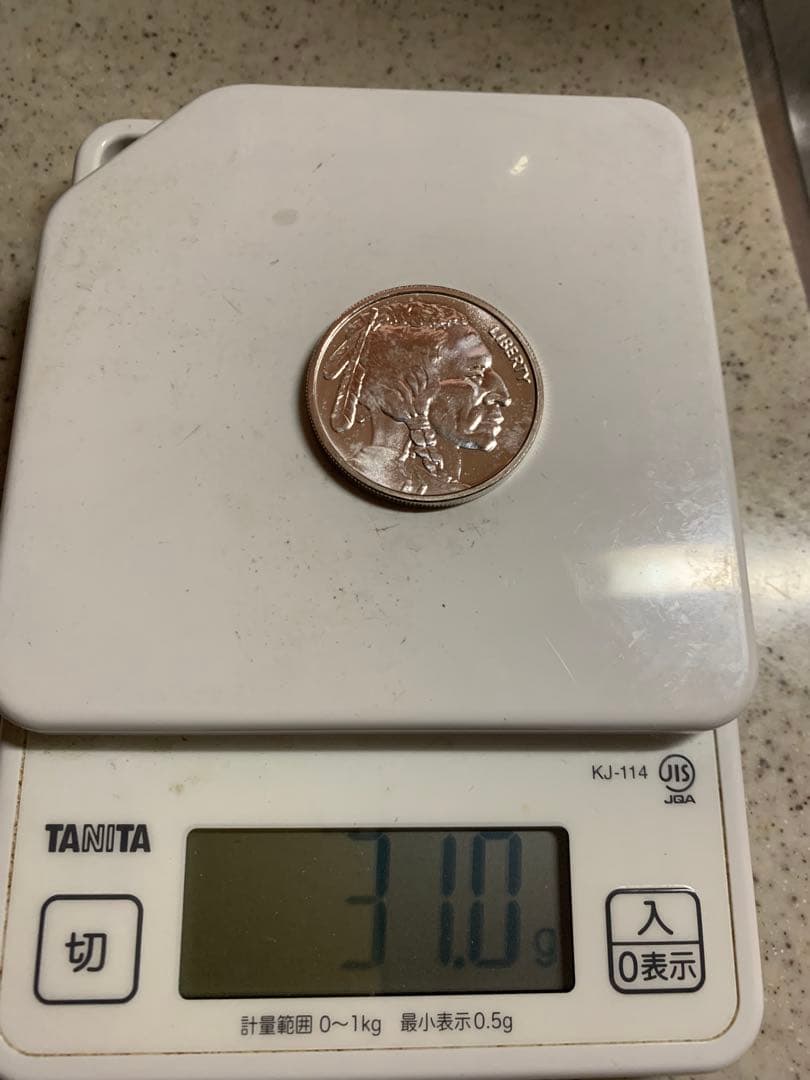 バッファロー 1オンスoz銀貨（31.1g）5枚セット 古銭99.9シルバー