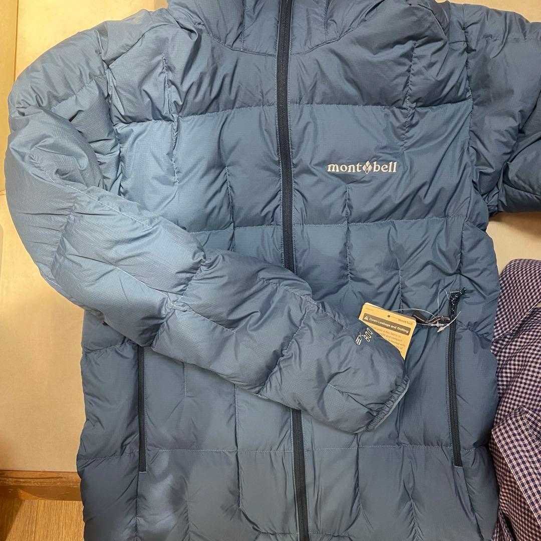 新品未使用　mont-bellネージュダウンパーカ Mサイズ　ブルー