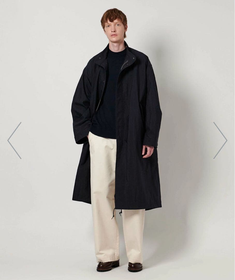 LOEFF ロエフ OX スタンドカラー ミリタリーコート BLACK