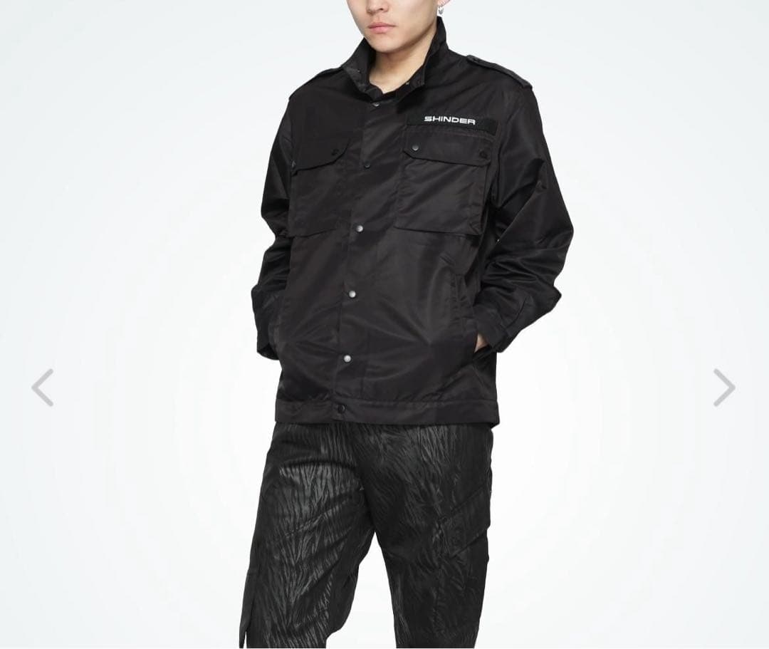 【定価10万円】 オリーシンダー ブラック ミリタリーナイロンジャケット