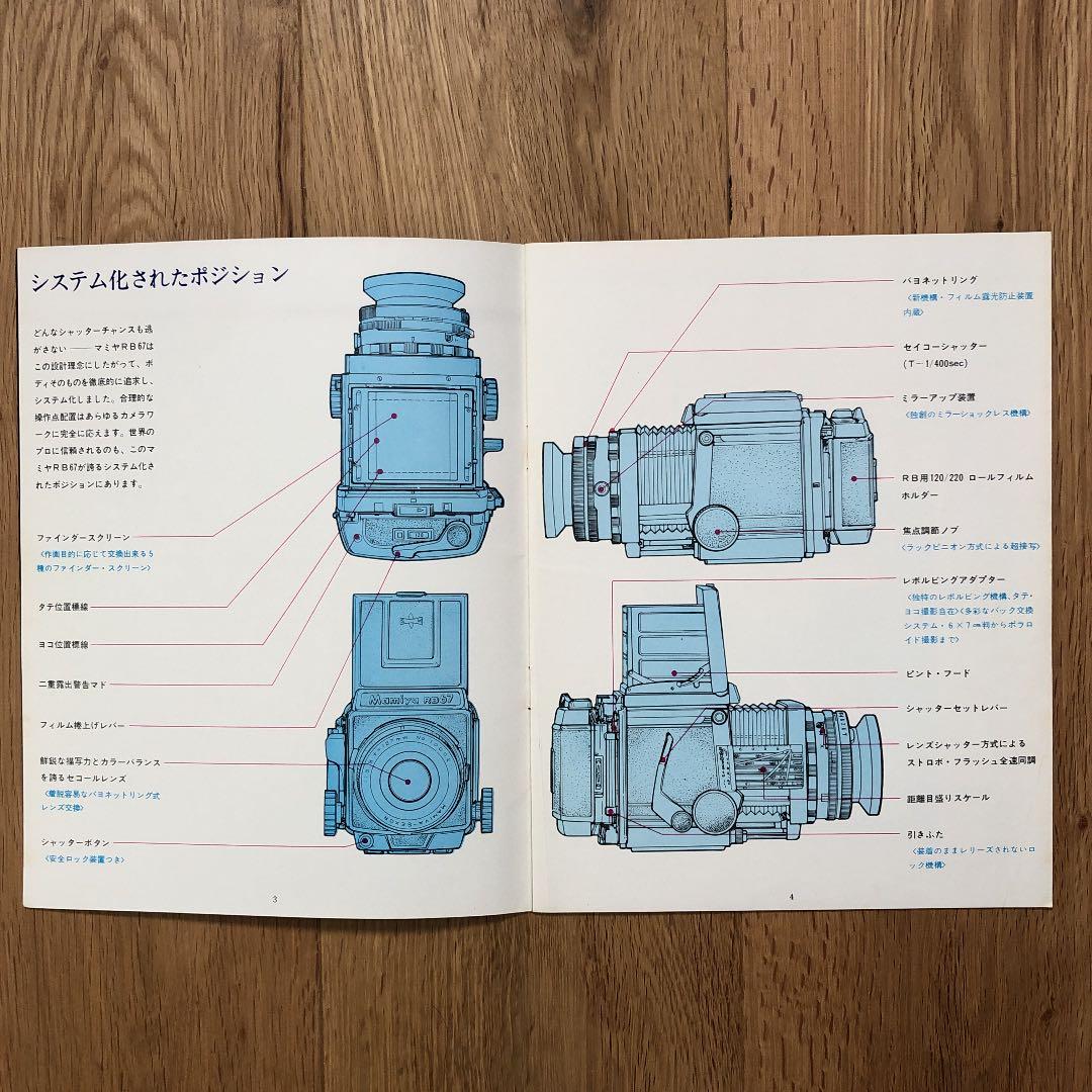 マミヤ　RB67 シリーズ　初代カメラ　カタログ　1970年（昭和45年）