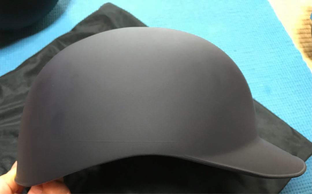 ミズノ　Mサイズオーダーキャッチャー用硬式ヘルメット　艶消しネイビー