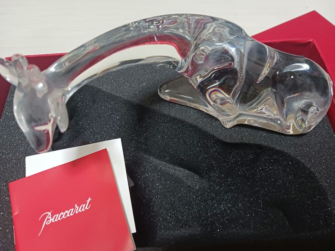 箱入り Baccarat クリスタルキリン 置物
