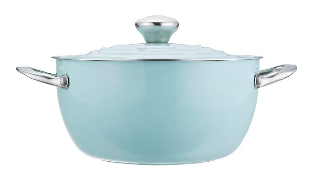 【新品】 マイヤー お洒落な両手鍋 ライトポット セット 24cm ブルー 軽量