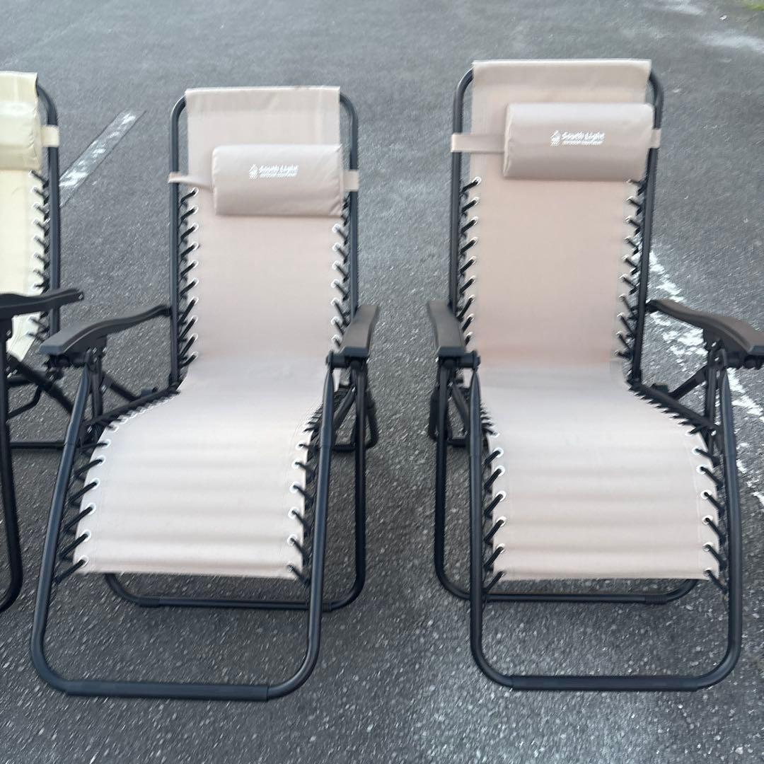 サウナ早い者勝ち⭐︎年末限定セール！！リクライニングチェア3脚とパラソルセット2本