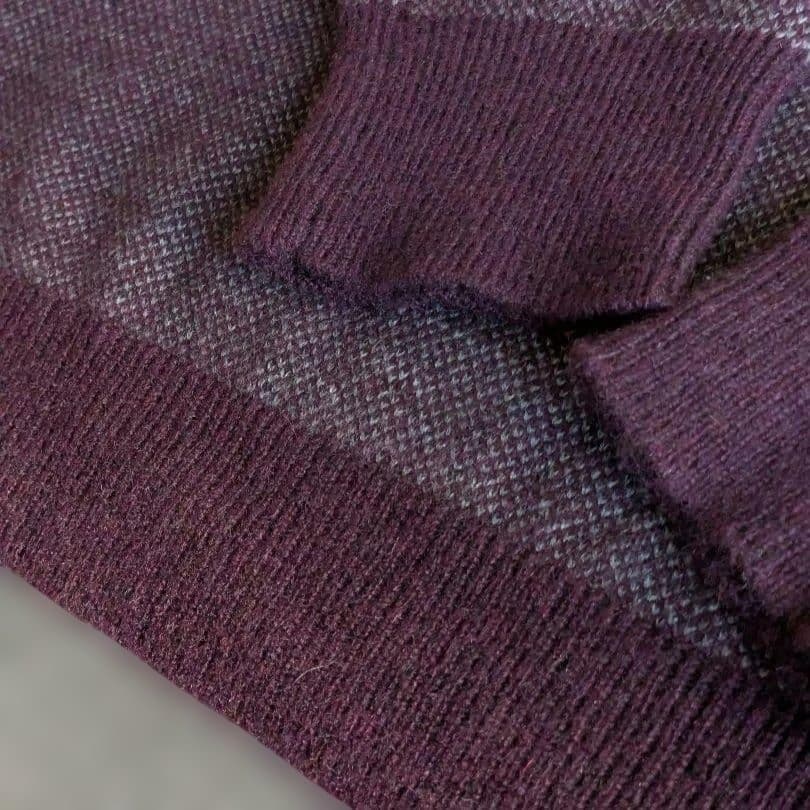 マーガレットハウエル カシミヤ63% ウール ニット 2L Vネック