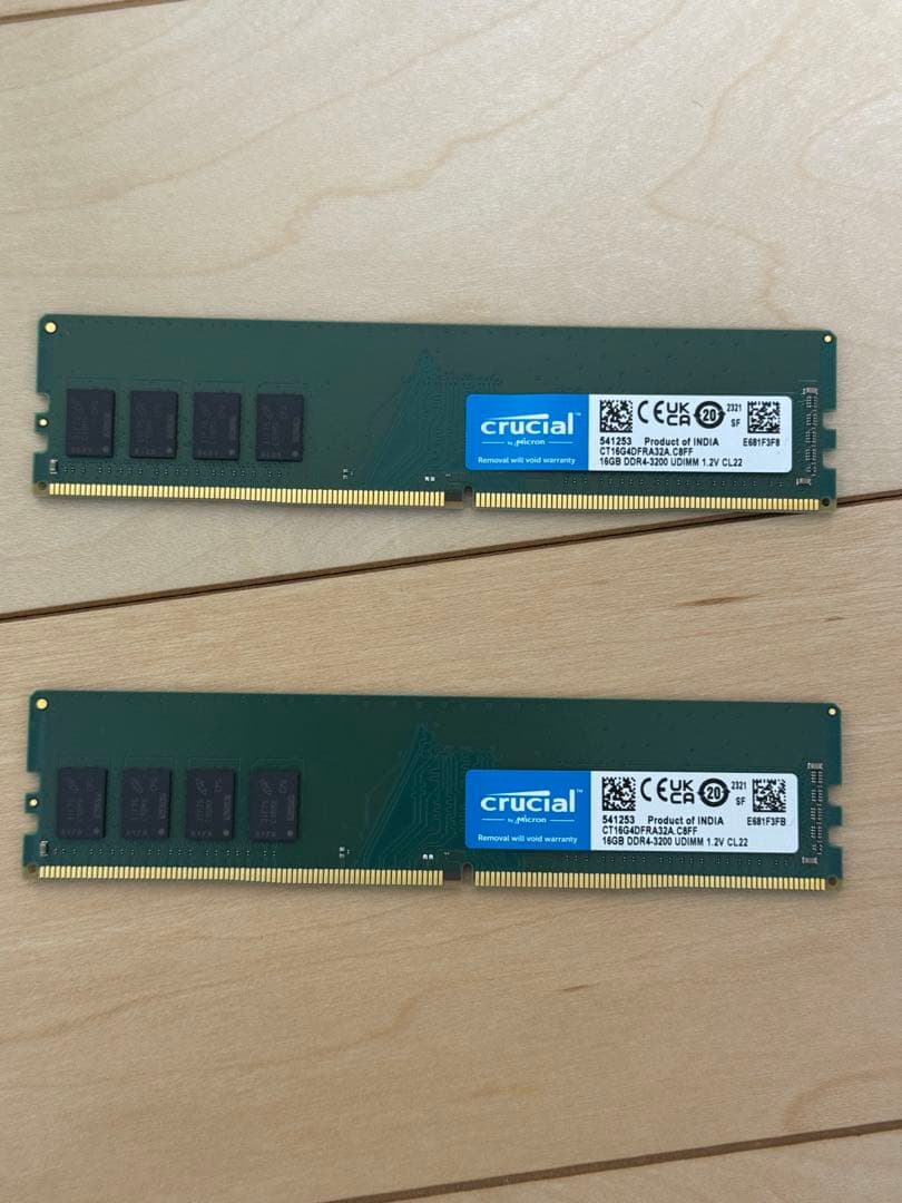 m*o様 Crucial DDR4-3200 16GB 4枚　計64GB