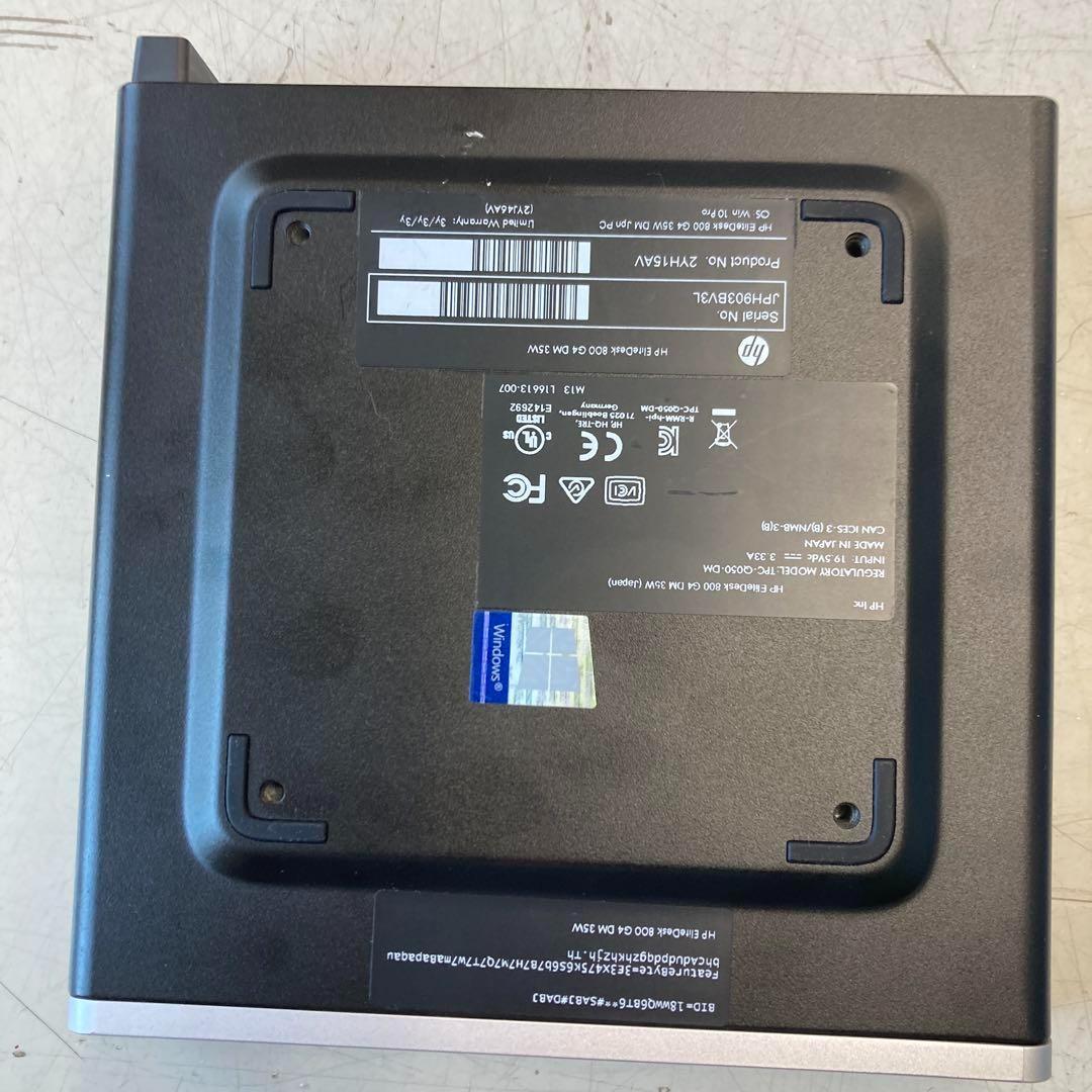 ミニPC #O HP EliteDesk800G4DM 35W i7 16G SSD256