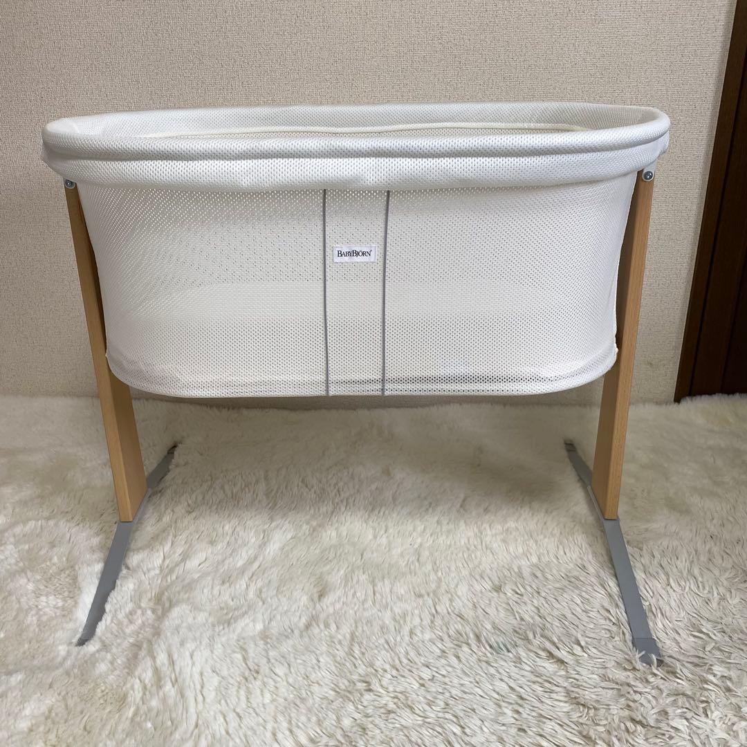 《美品》ベビービョルン クレードルハーモニー ベビーベッド ホワイト