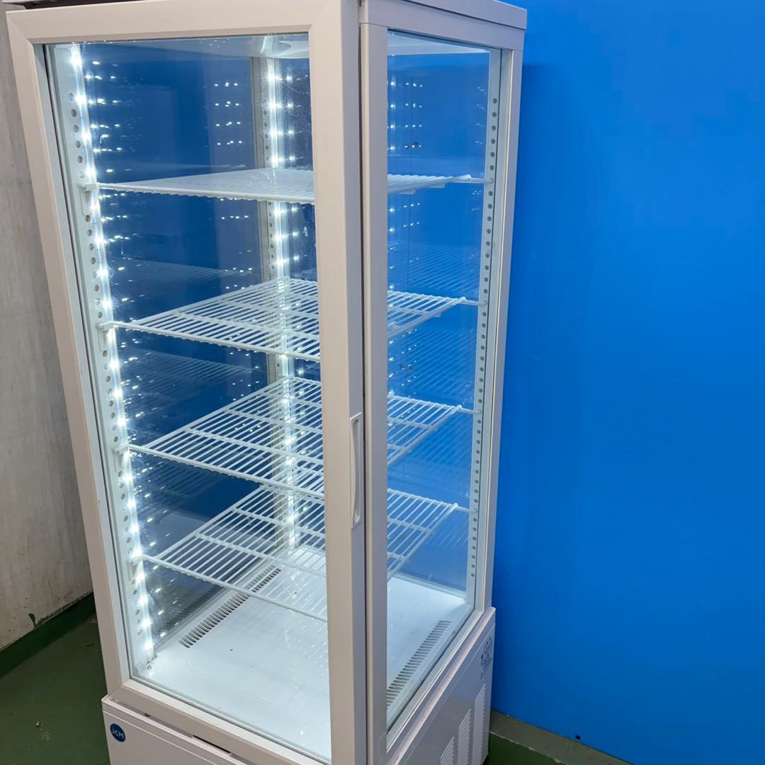 698 冷蔵ショーケース　4面ガラス　215L 業務用　動作保証付き　右開き