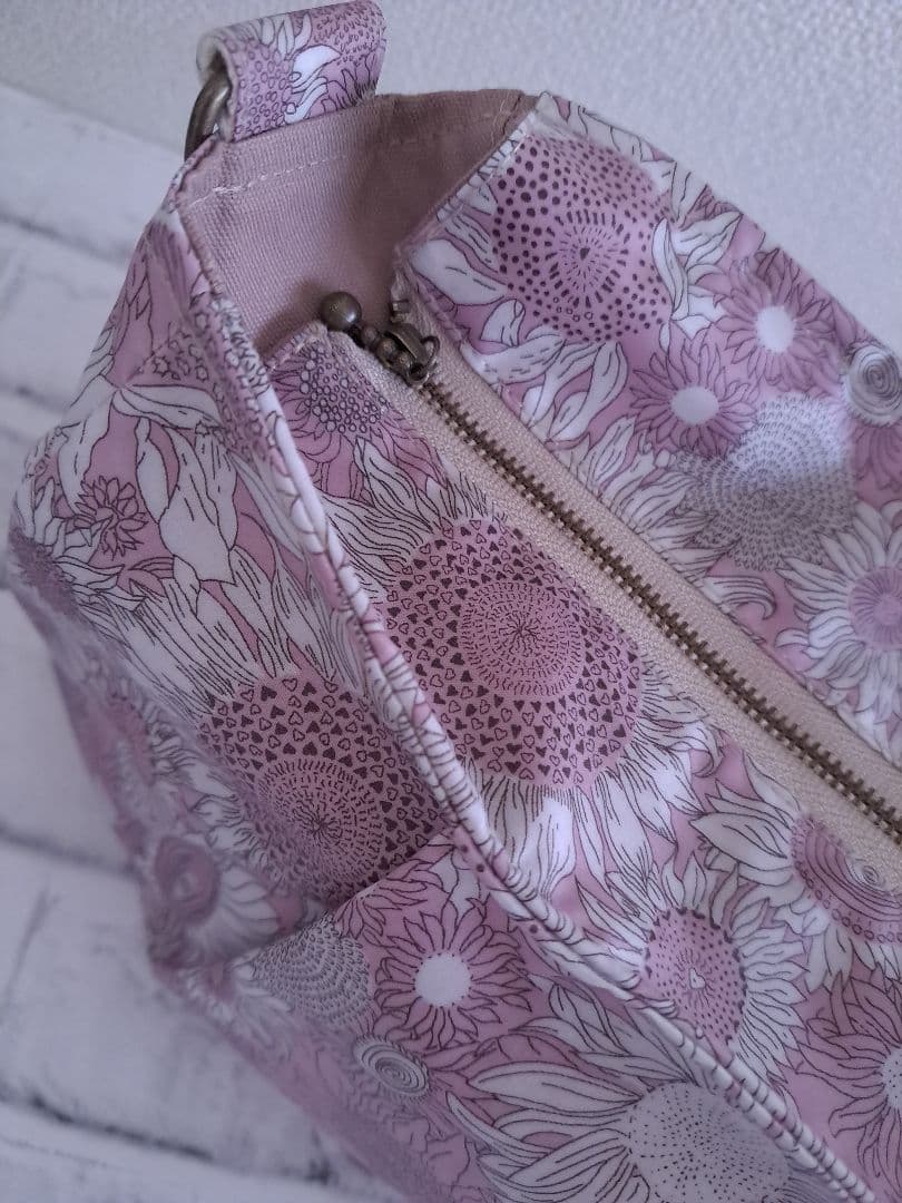 なおにゃんまみぃ様　横長ショルダーBag　共布ショルダー紐付　持ち手別売り