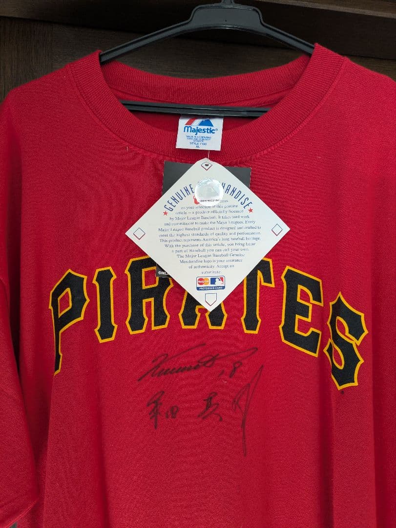 桑田真澄 サイン入り パイレーツ Tシャツ　MLB