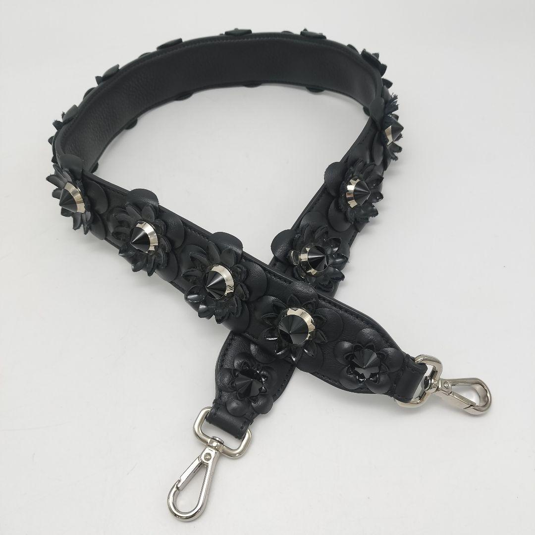 極美品✨フェンディ　ショルダーストラップ　ストラップユー　ブラック　黒