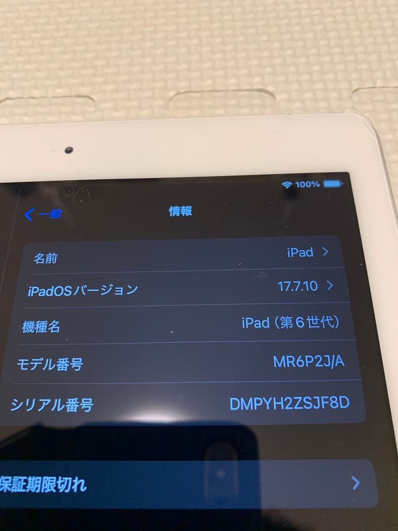 iPad 本体 第6世代　32G シルバー