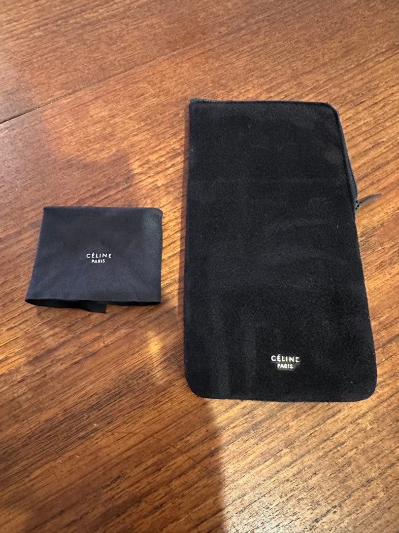 CELINE ブラック ラウンドサングラス