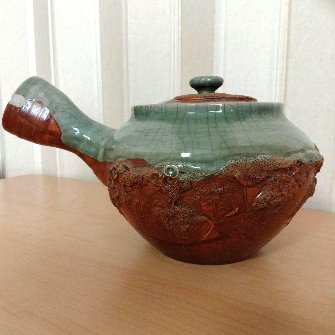 相馬焼　大堀相馬焼　特大　急須　置物　骨董品