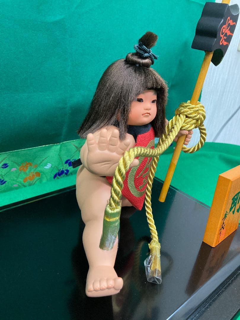 No.6241剛　可愛い　はだか金太　端午の節句　五月人形金太郎　五月ケース人形