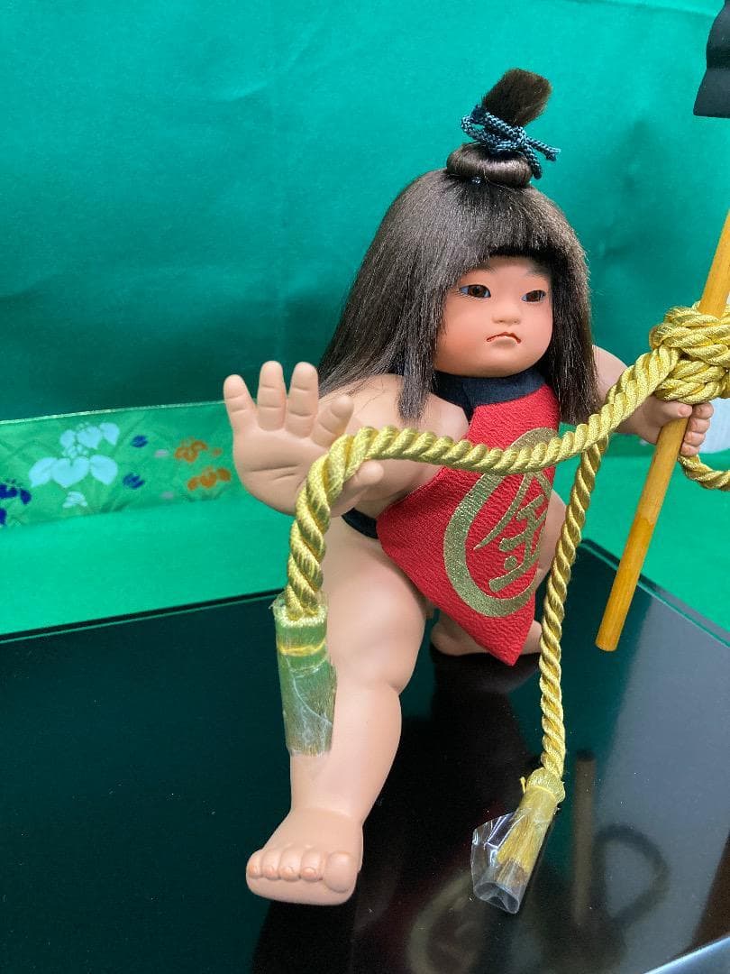 No.6241剛　可愛い　はだか金太　端午の節句　五月人形金太郎　五月ケース人形