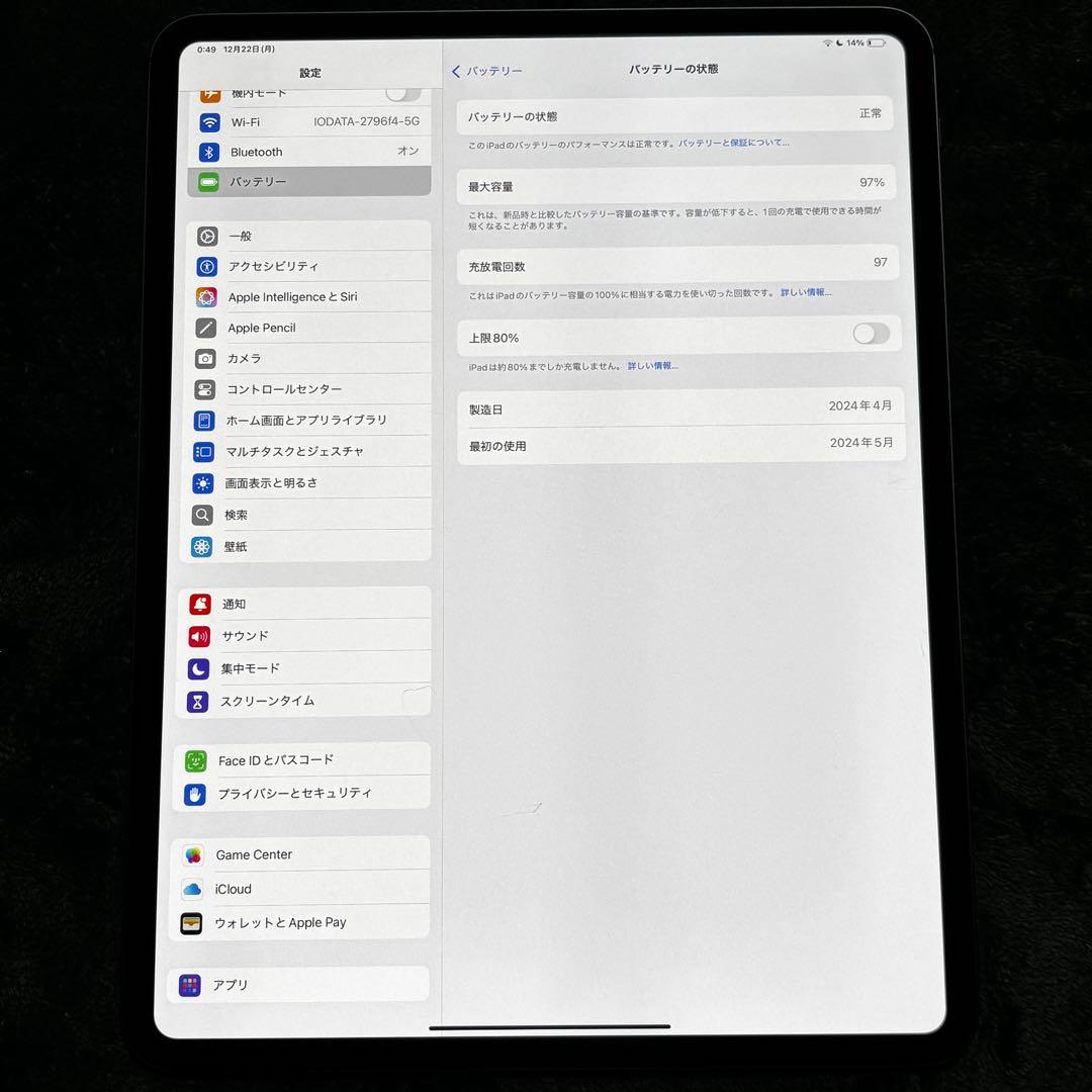 アップル iPad Pro M4 13インチ 1TB Nano-Texture