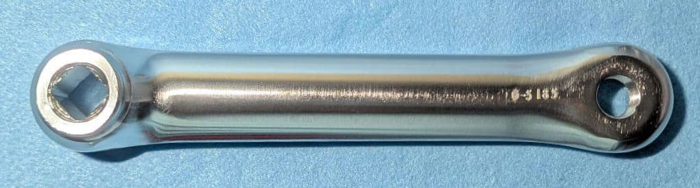 SKEACE スクエアテーパー ピストクランク 165mm 48T シルバー