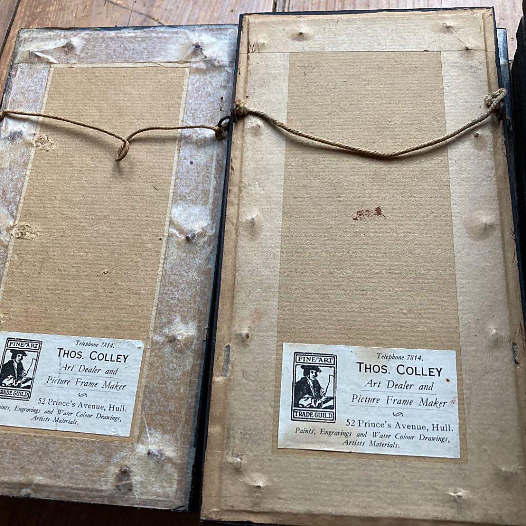 壁面飾り 銀行 額装アンティークMidland Bank1850 UK