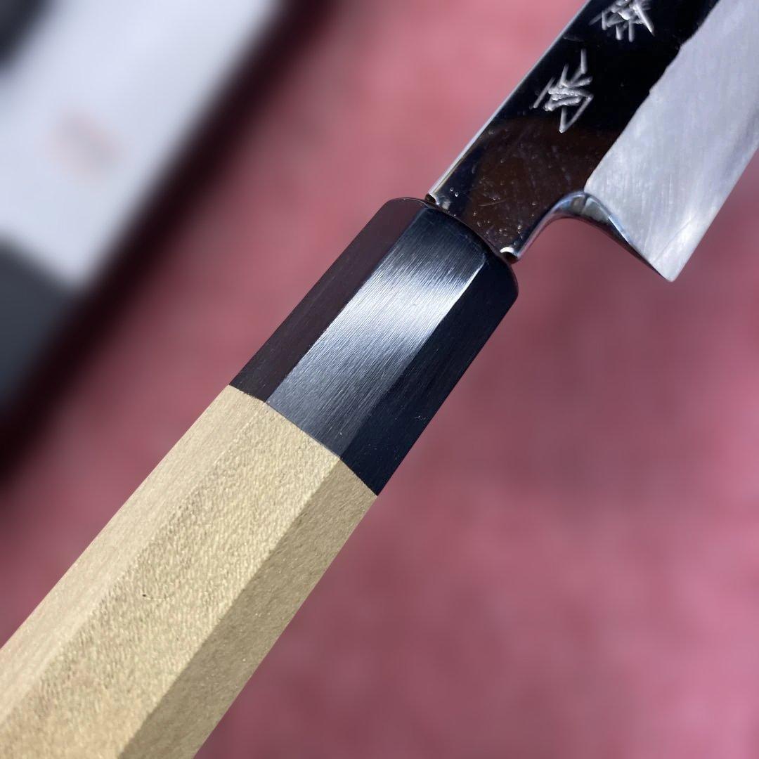 銀三　柳刃包丁　300㎜ 尺0寸　鏡面、本刃付け