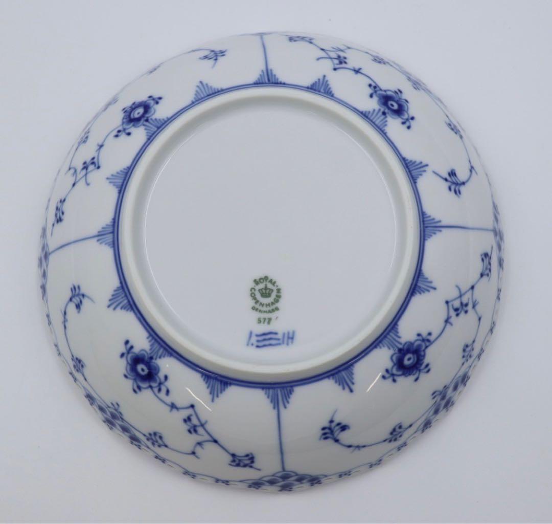 ロイヤルコペンハーゲン　ブルーフルーテッド　フルレース　ボウル　21cm