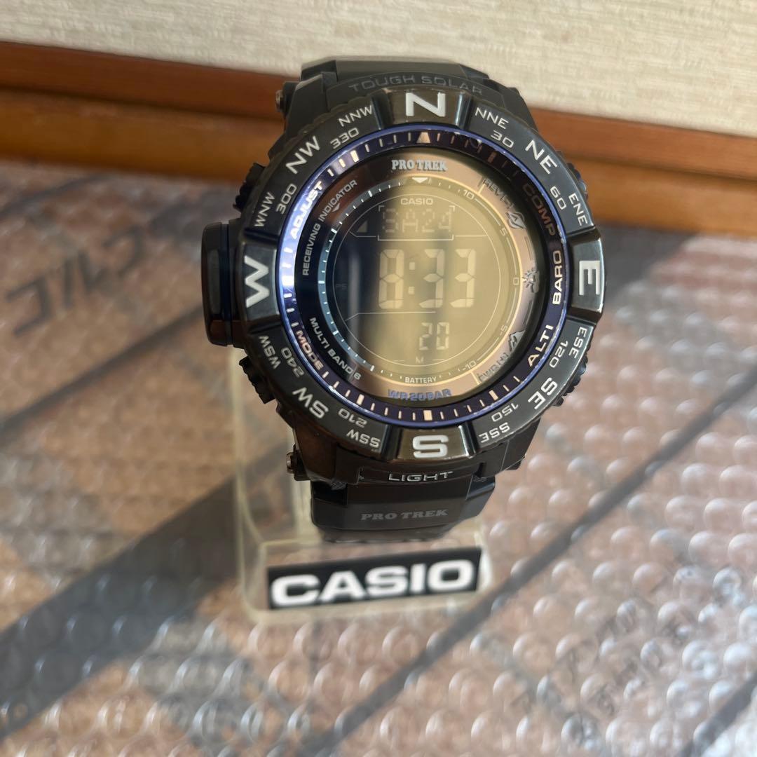 カシオ プロトレック PRW-3500Y 電波ソーラー 方位気圧高度温度計測