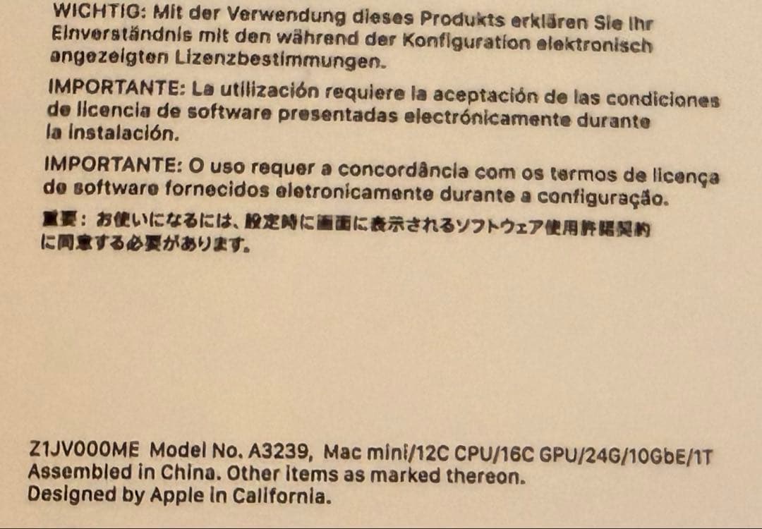 セール!!!! Mac Mini M4 Pro 24GB 1TB 10Gカスタム