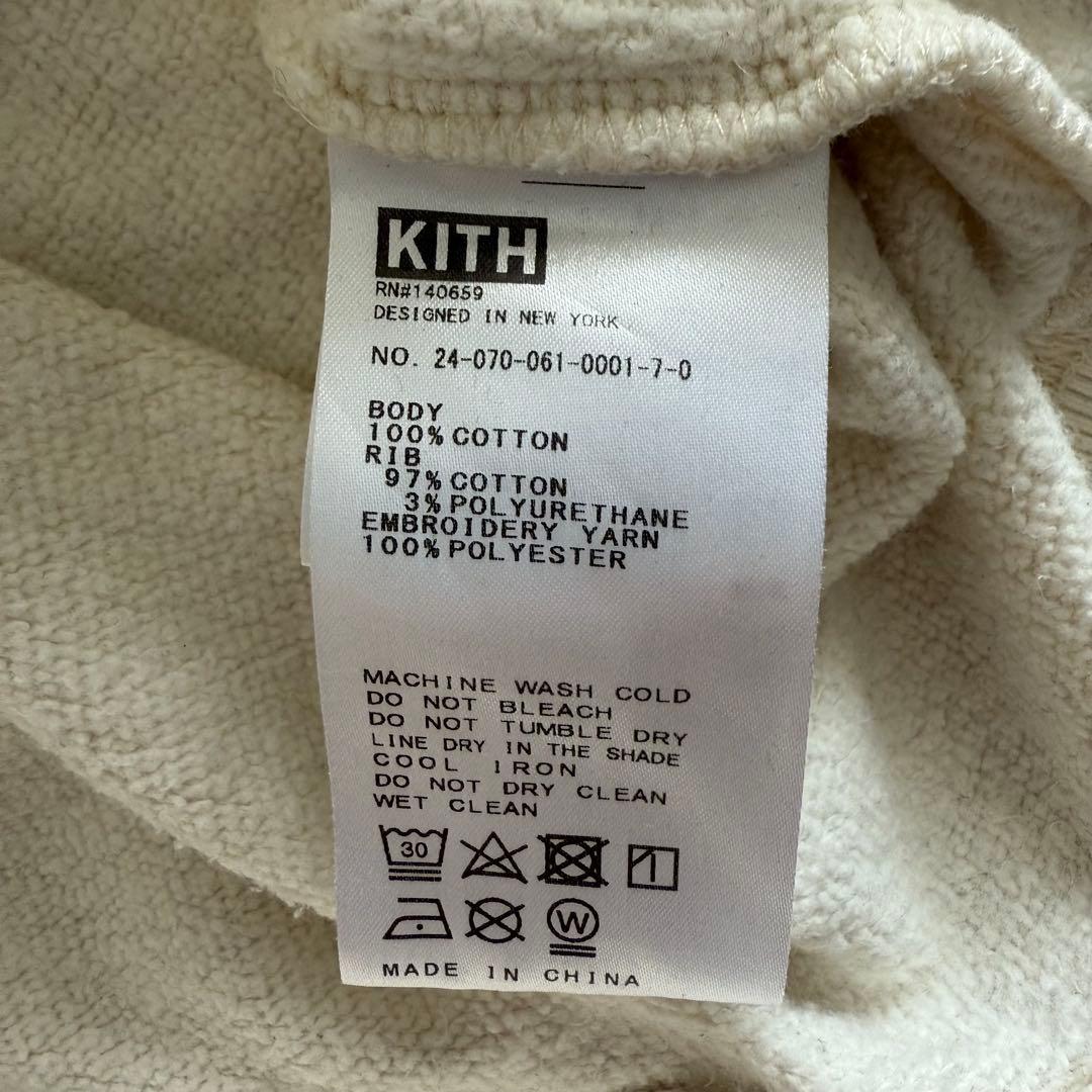 お値下げしました！kith クルーネック スウェット クリーム色　XS 美品