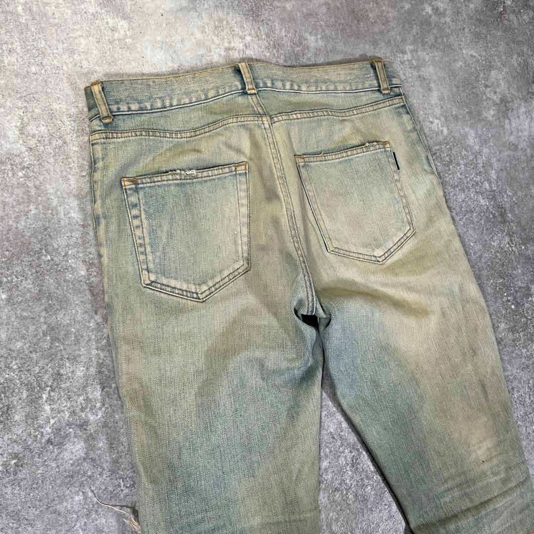 18ss SAINT LAURENT デストロイスキニーデニム　W29 ケリング