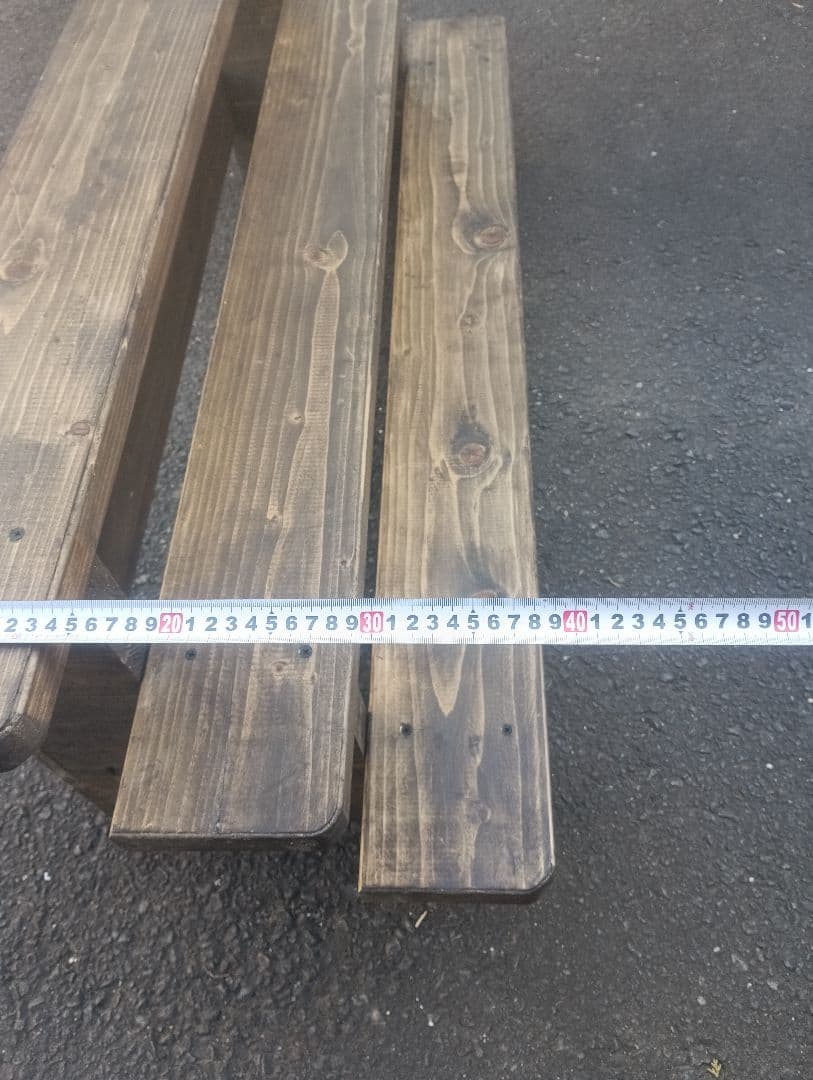 木製3段フラワースタンド ブラウン