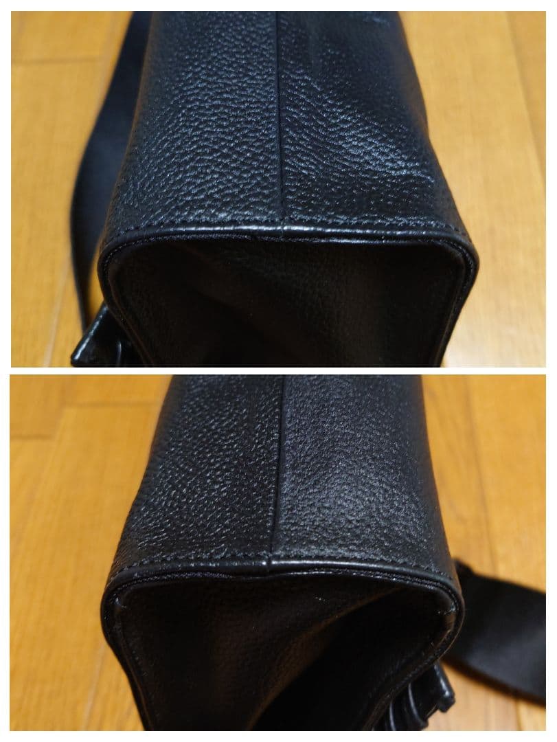 ear PAPILLONNER イアパピヨネ ワイドテープショルダーバッグ 黒