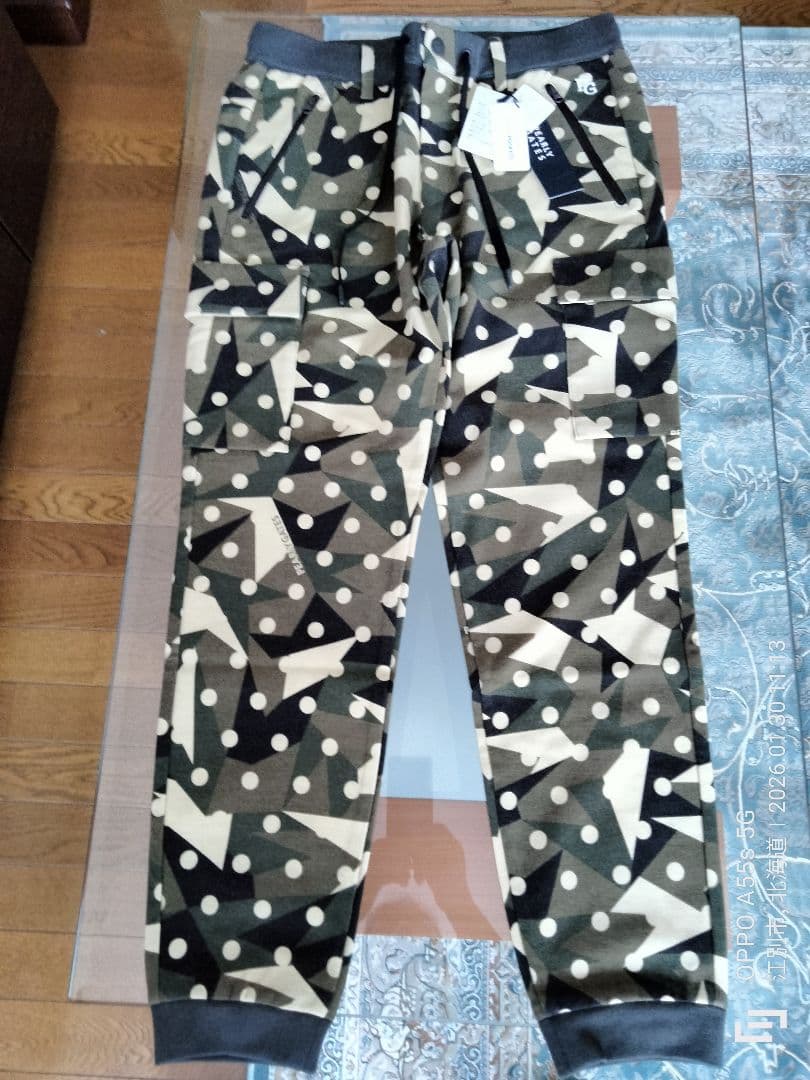 【新品・未使用タグ付き】PEARLY GATESラグウォーム カモドット柄パンツ
