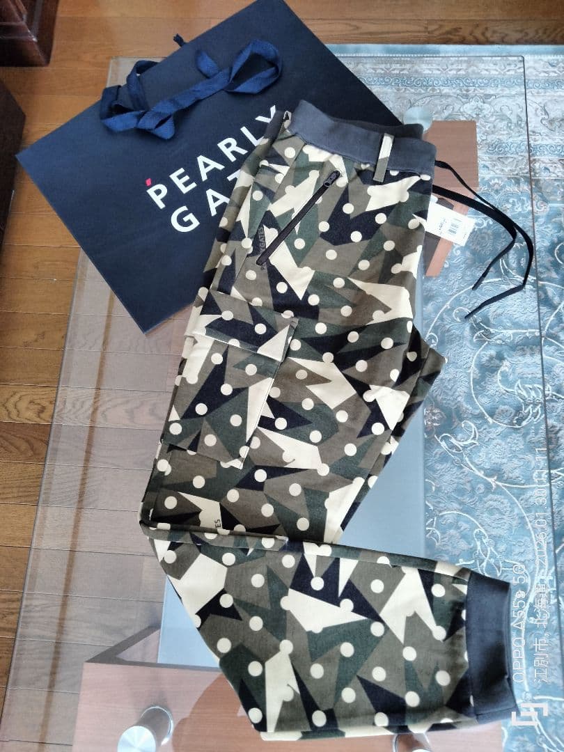 【新品・未使用タグ付き】PEARLY GATESラグウォーム カモドット柄パンツ