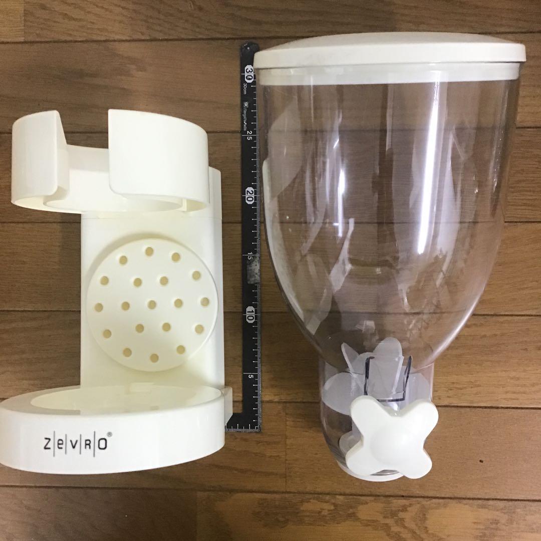 ZevROガチャガチャディスペンサー式食品保存容器 3色セット